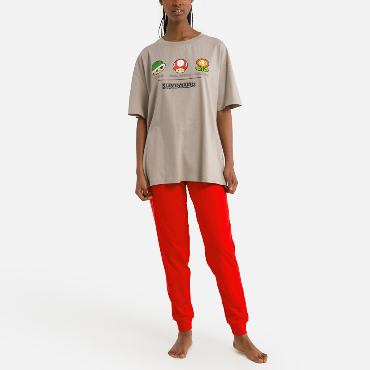 SUPER MARIO<br>Pijama de algodão de manga curta Super Mario