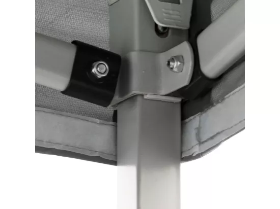 Gazébo pliant pliant 2X2 Blanc recouvert de PVC imperméable