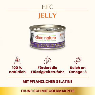Almo HFC Jelly Thon & Goldmakrele Nassfutter für Katzen