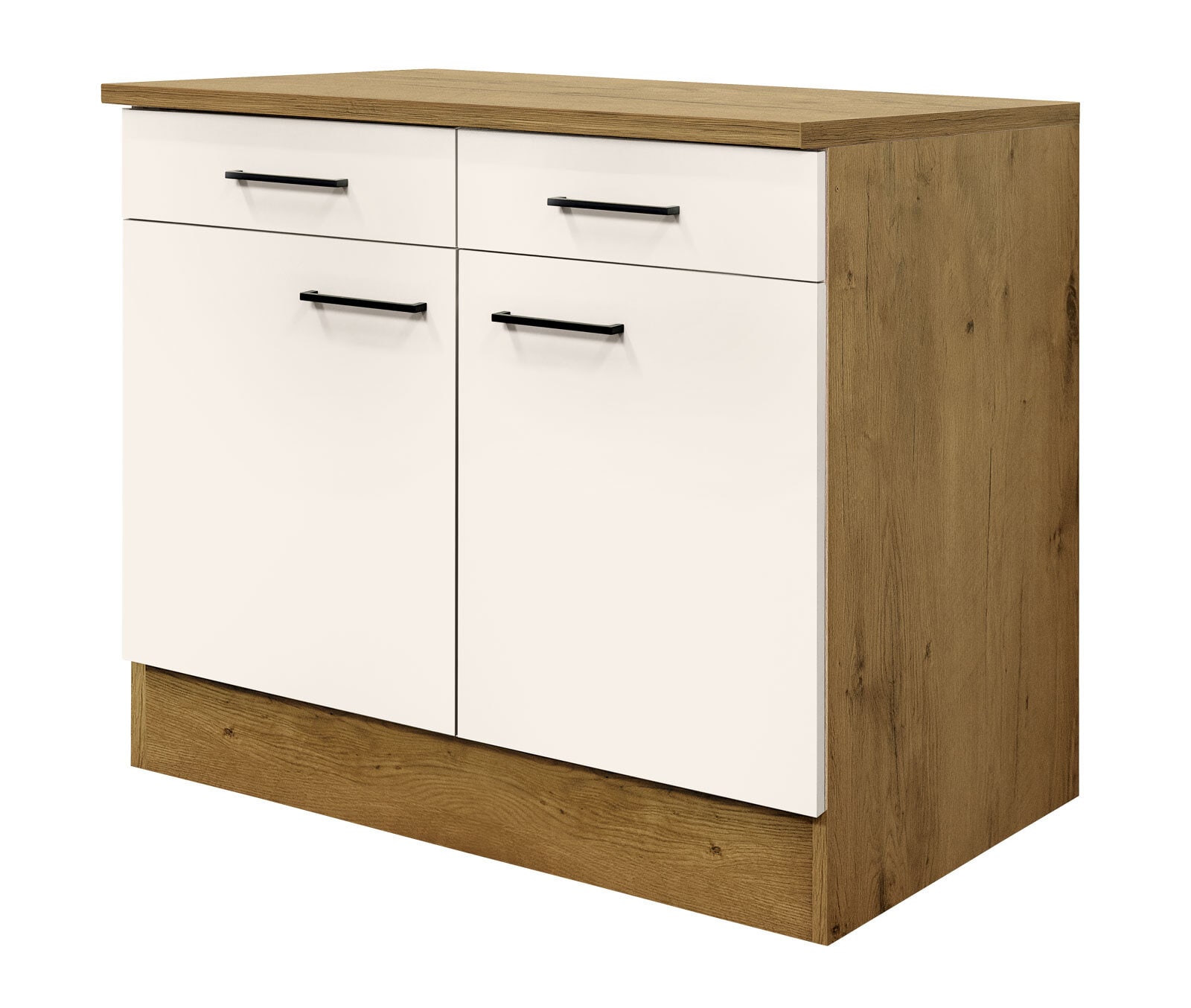 Unterschrank Avila Magnolia matt/Lancelot Oak ca.100cm
