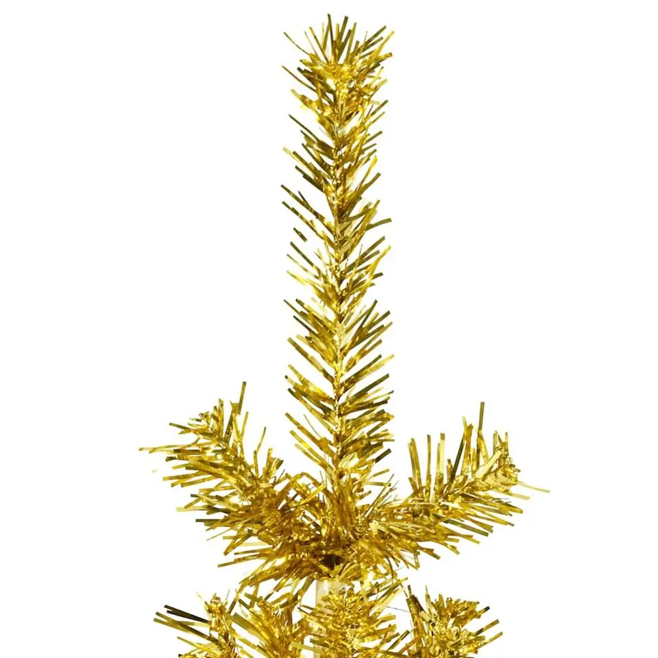 vidaXL - Halve Kunstkerstboom - Goud - 120 cm