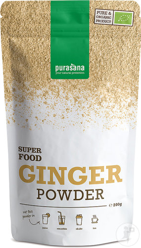 Purasana Superfood Poudre De Gingembre Bio 200g