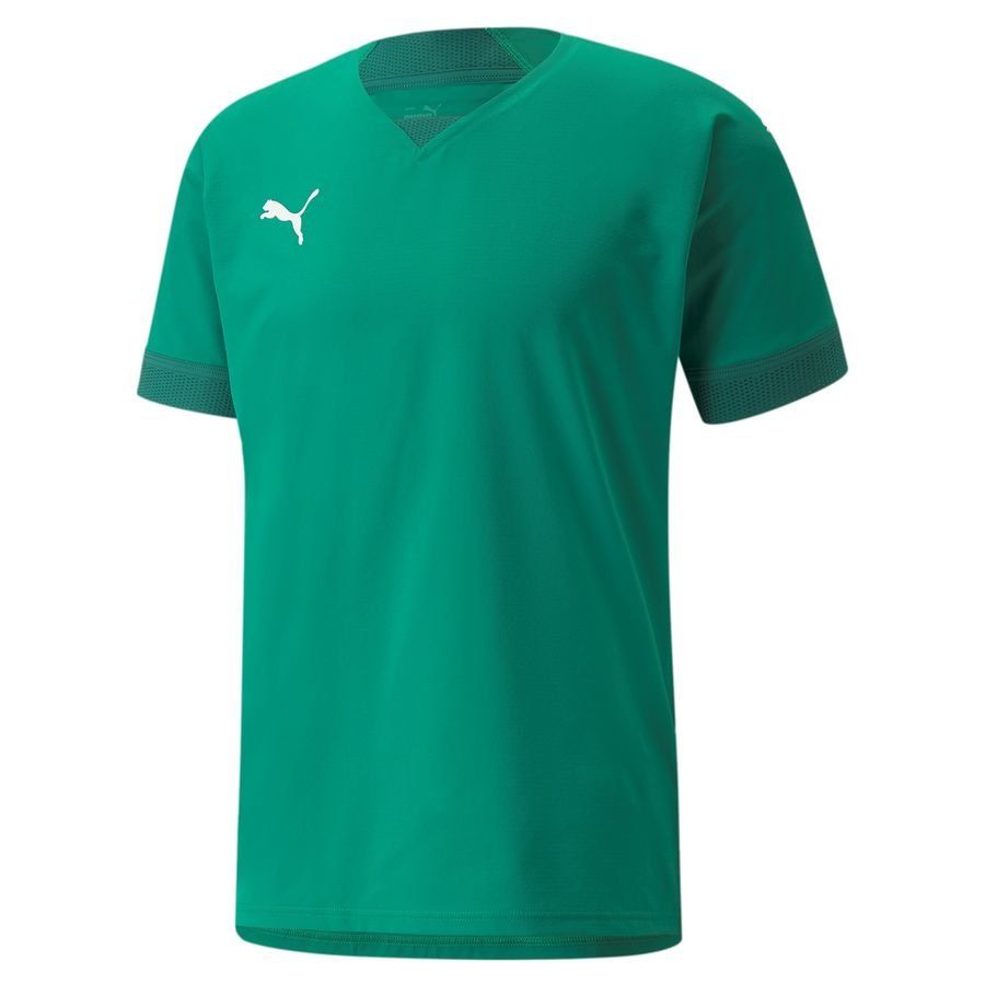 PUMA Maillot teamFINAL - Vert/Blanc
