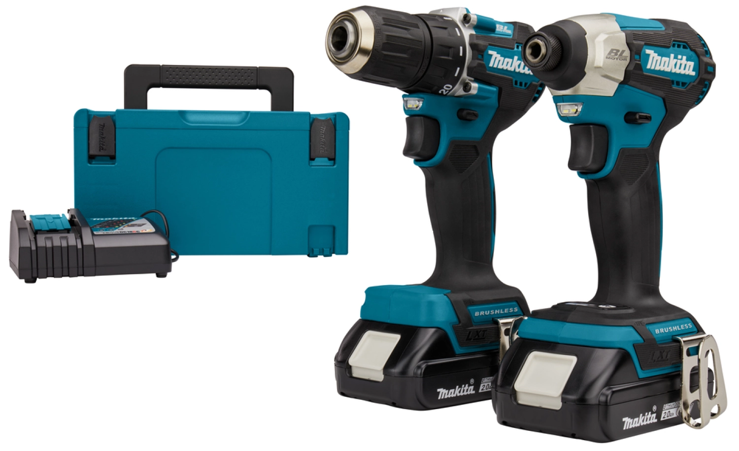 Makita DLX2423AJ LXT 18V Li-Ion accu combiset (2x 2,0Ah accu) in Mbox