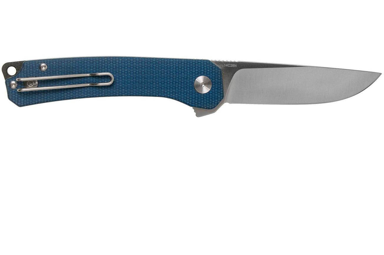 QSP Knife Osprey QS139-B Blue Micarta, Satin, zakmes