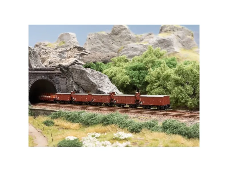 Märklin Type G10 godsvognssæt, Z (1:220), 15 År, 5 stk