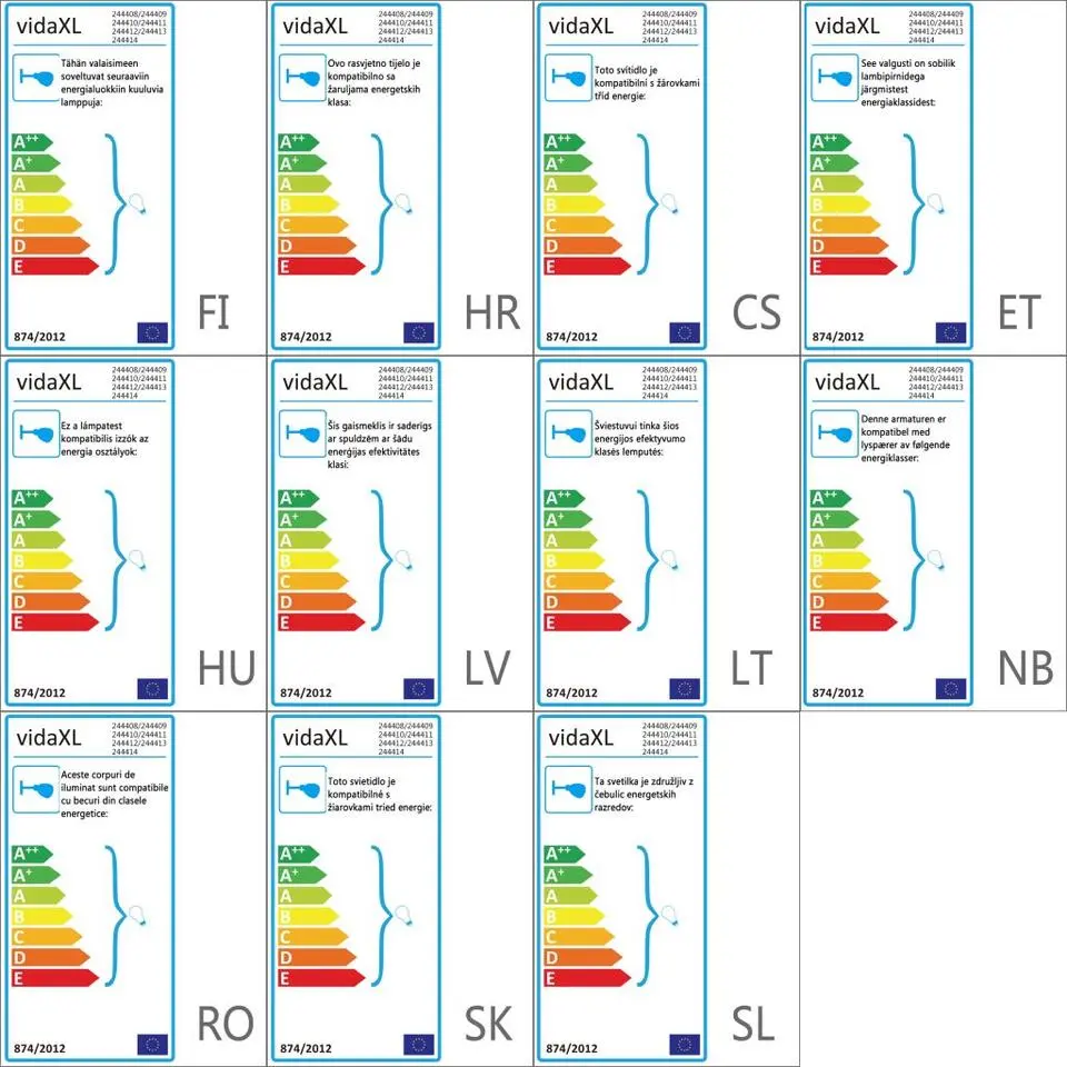 vidaXL - Wandlamp - Multikleur - Metaal - 2 stuks