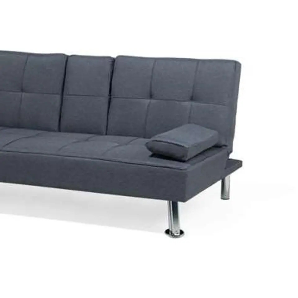 ROXEN - Slaapbank 3-zits - Donkergrijs - Polyester