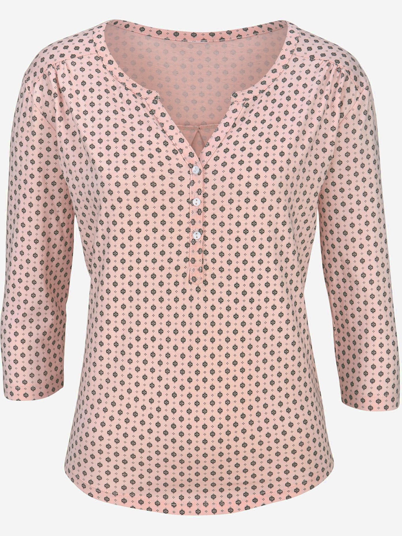 T-shirt à manches 3/4 t-shirt lascana à imprimé tendance