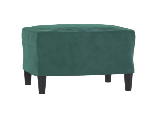 Ensemble de canapés 3 pcs vert foncé velours
