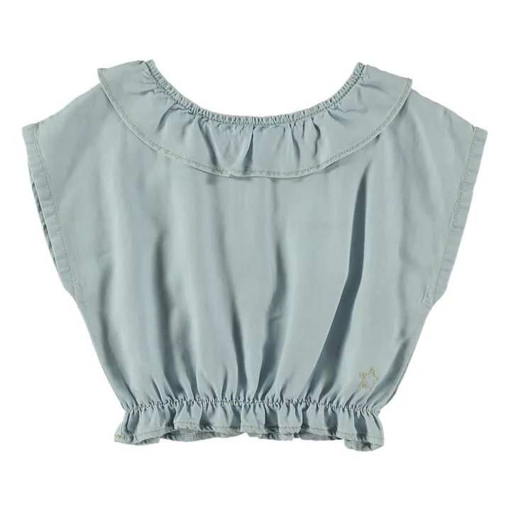 Tocoto Vintage Blouse Lyocell | Bleu ciel