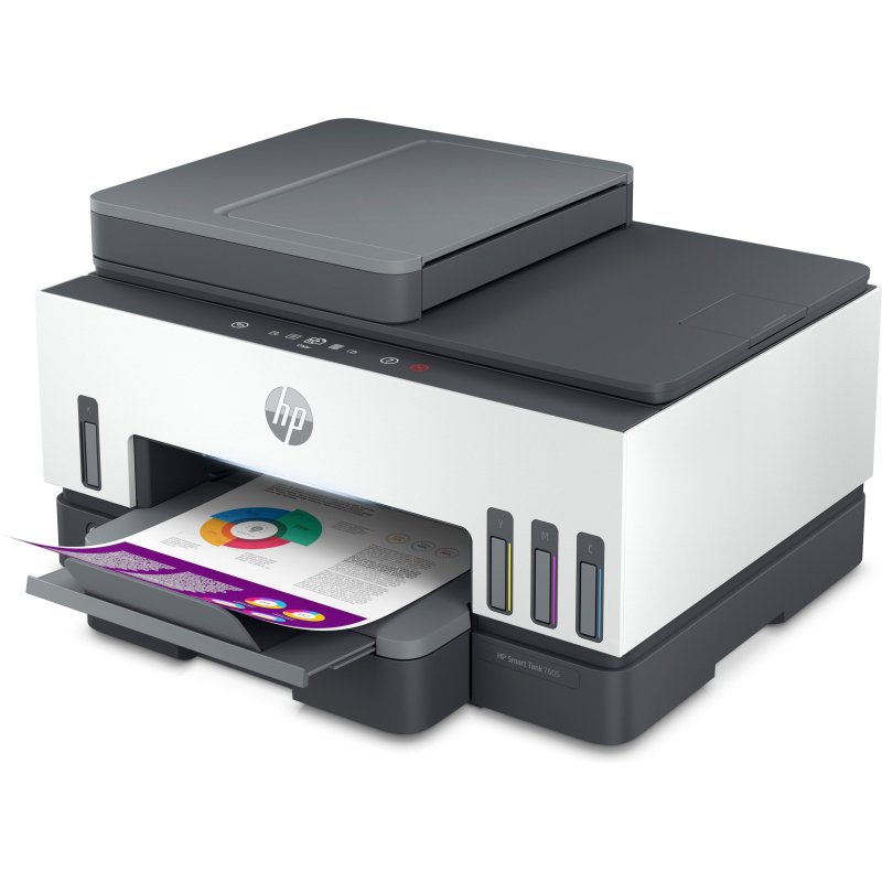 HP Smart Tank 7605 Sans fil All-in-One Couleur Imprimante, Impression recto-verso; copieur, scanner