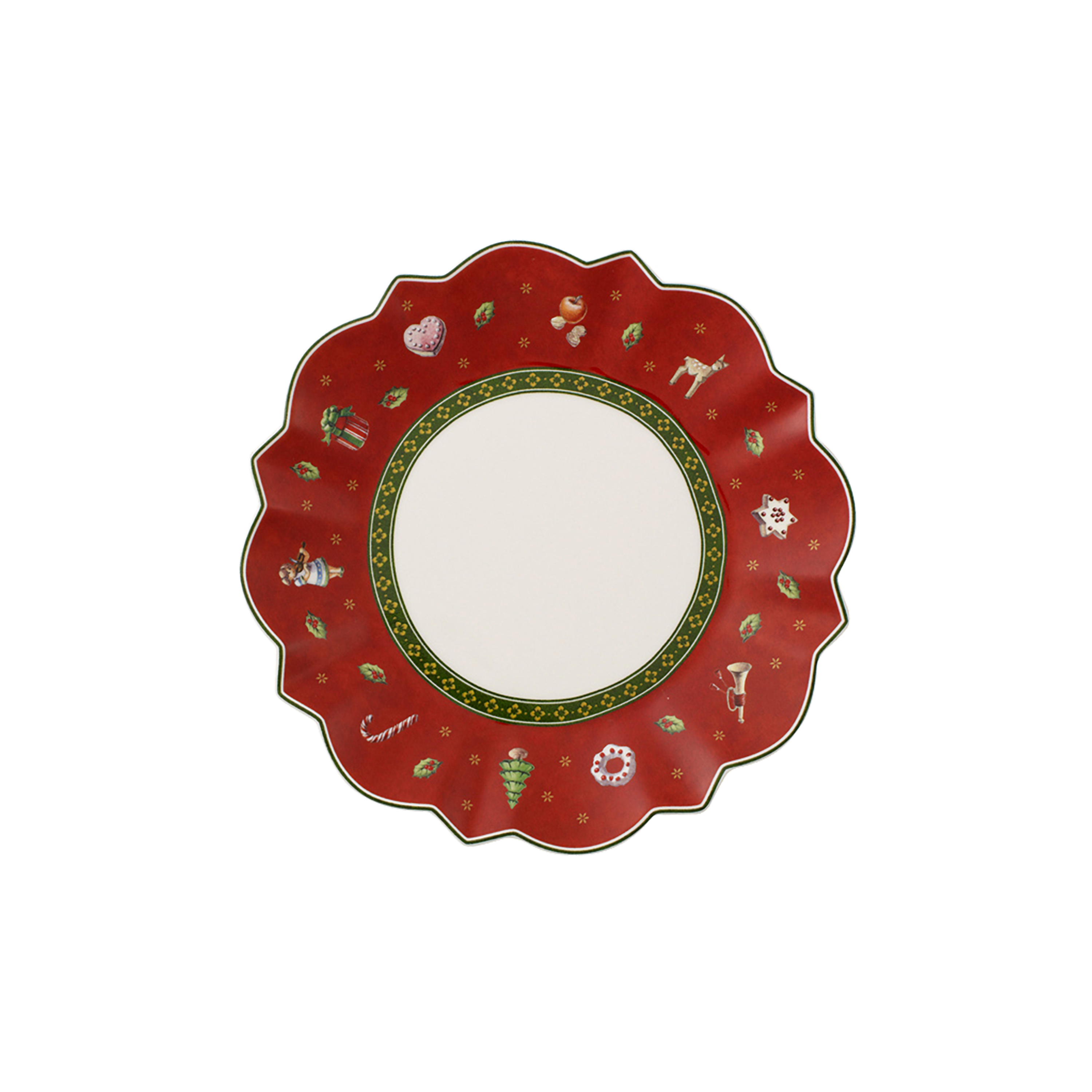 Toy's Delight Bread plate Red, 7.1'', Premium Porcelain