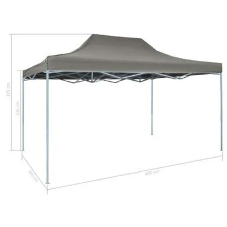 vidaXL - Partytent - Antraciet - Stof