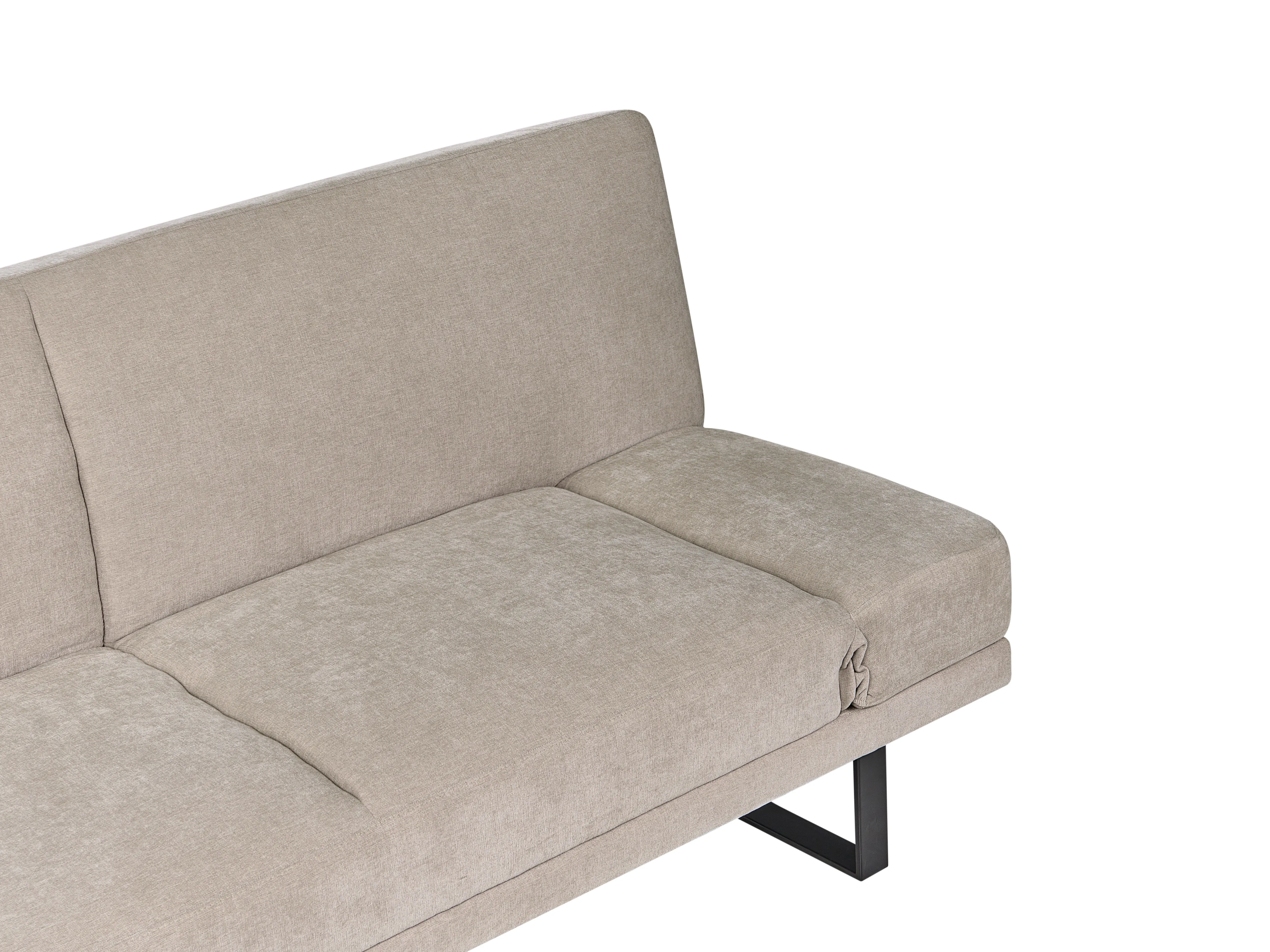 Slaapbank 2-zits YORK Chenille Lichtbeige