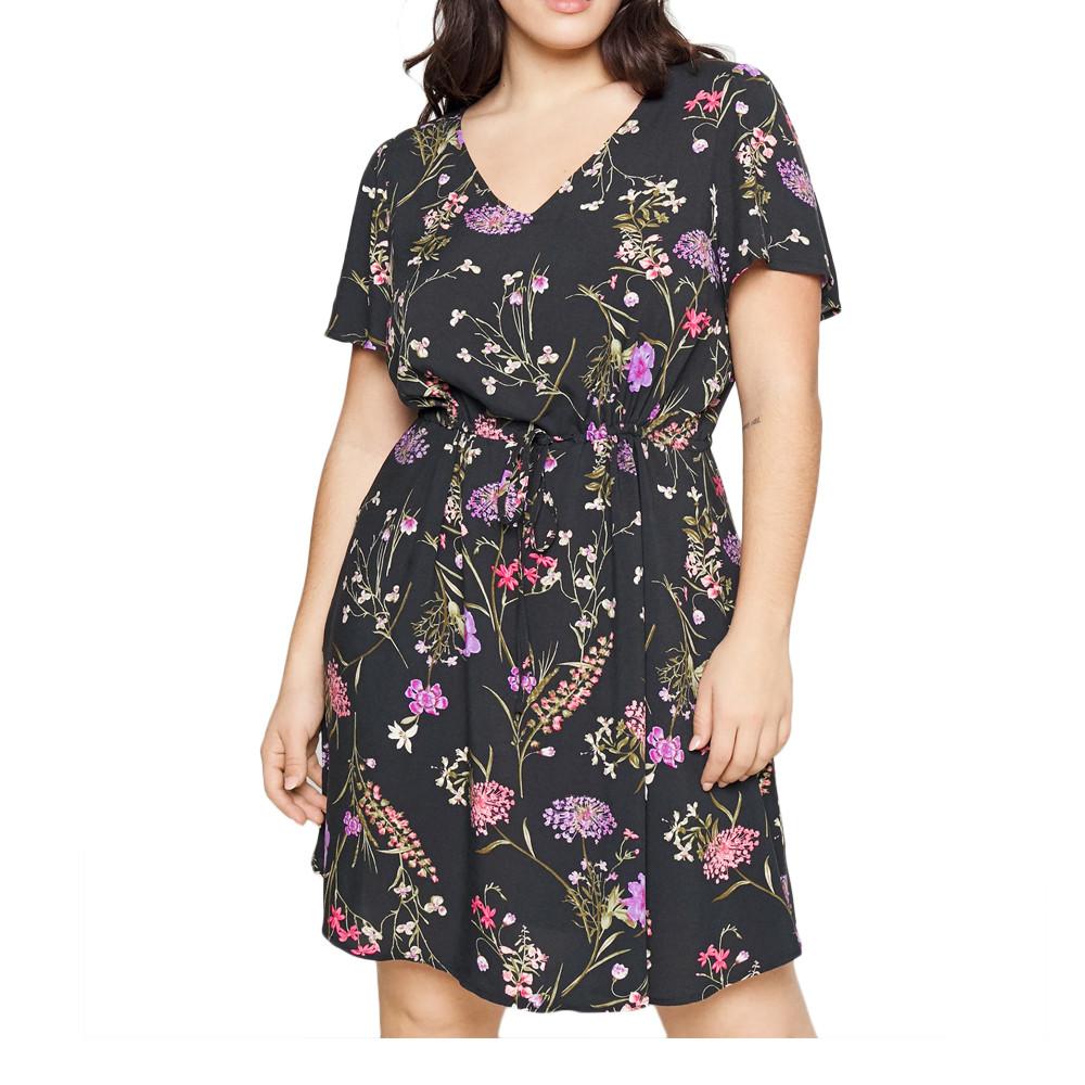 Vero Moda Robe Noire à Motifs Femme Vero Moda Easy