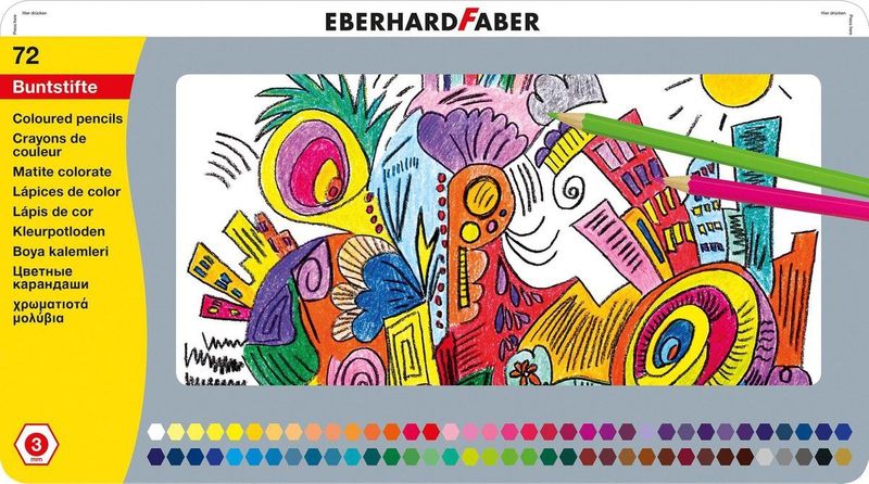 Eberhard Faber kleurpotloden - 72 stuks in blik - EF-514872