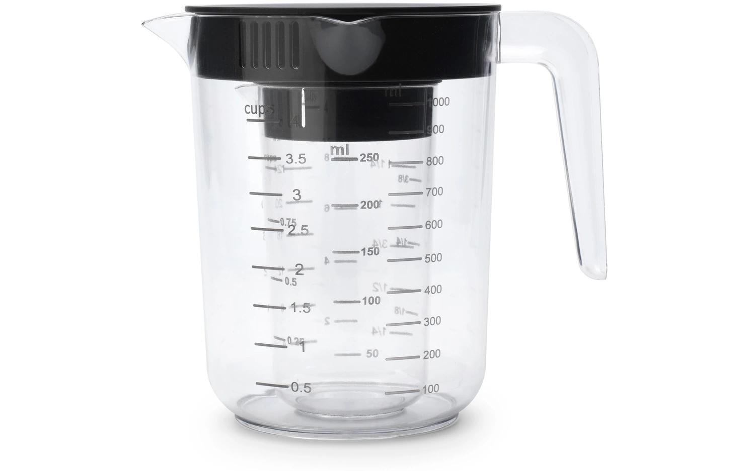 Messbecher 2 Stück, 2.5 dl, TransparentZwei Becher in einem Set