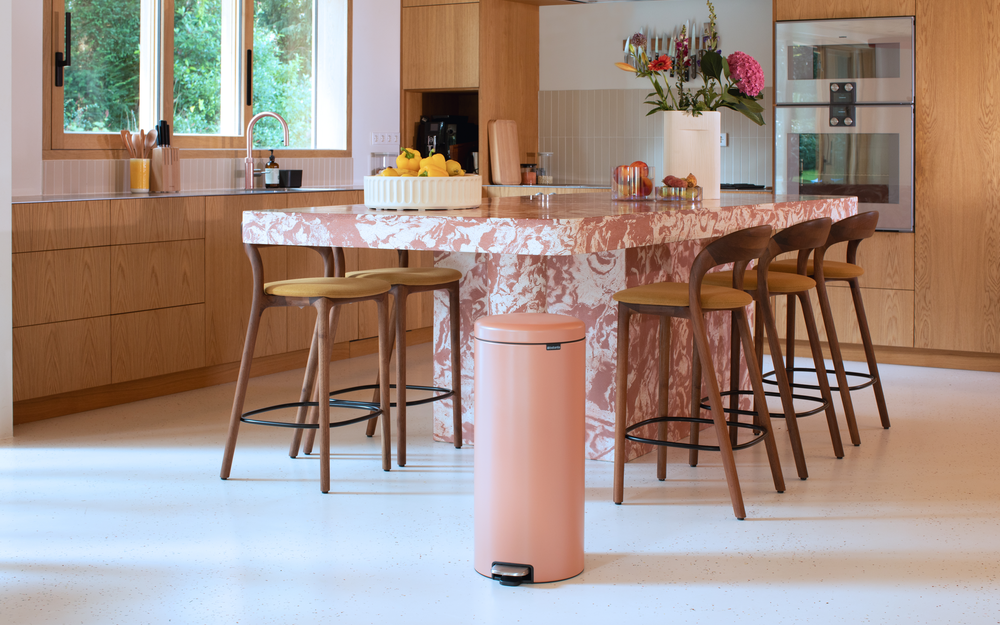 NewIcon Pedaalemmer, 30 liter, kunststof binnenemmer - Warm Copper