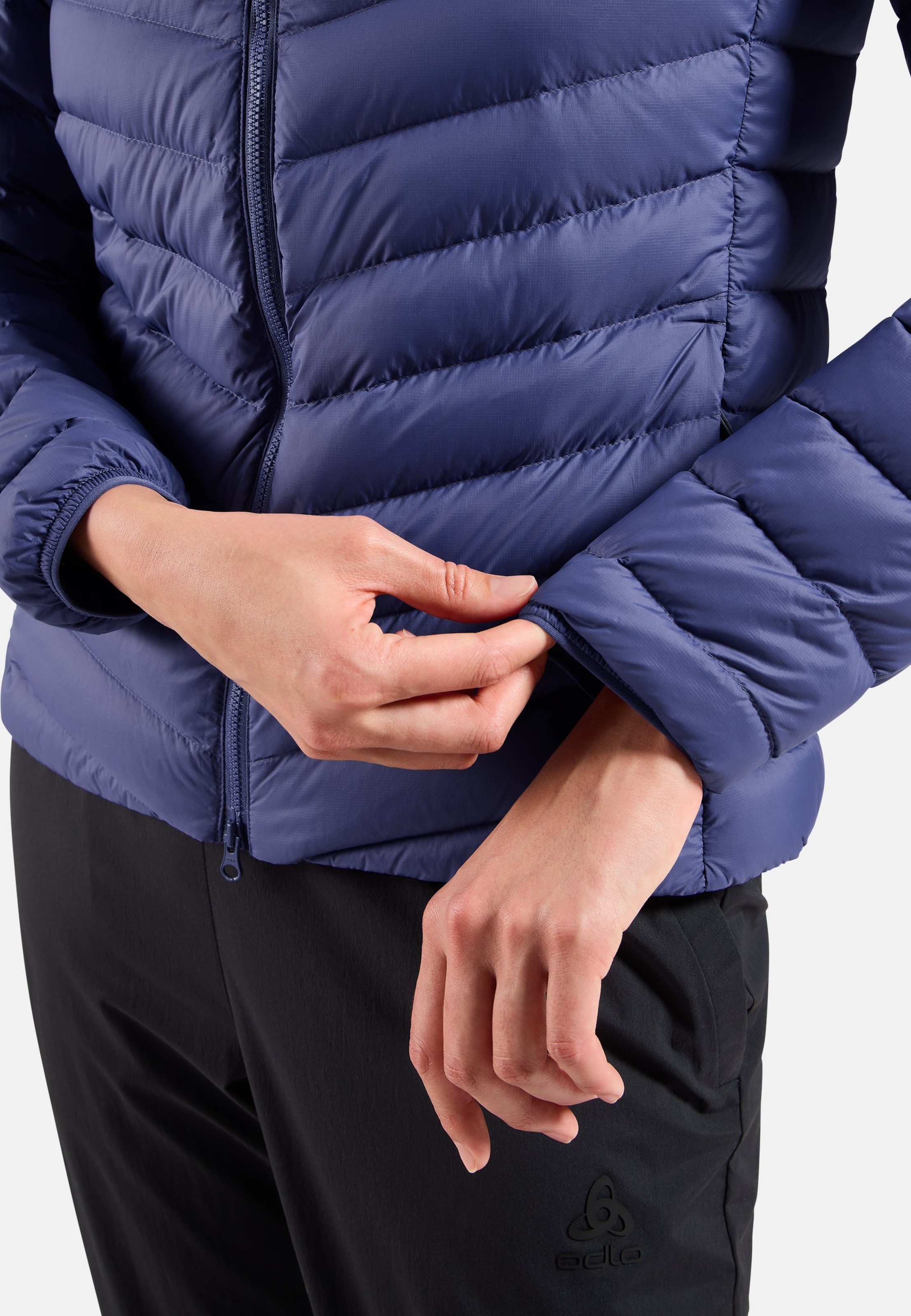 Kompakte X-Alp Daunenjacke mit Kapuze 2.0 in Skipper Blue