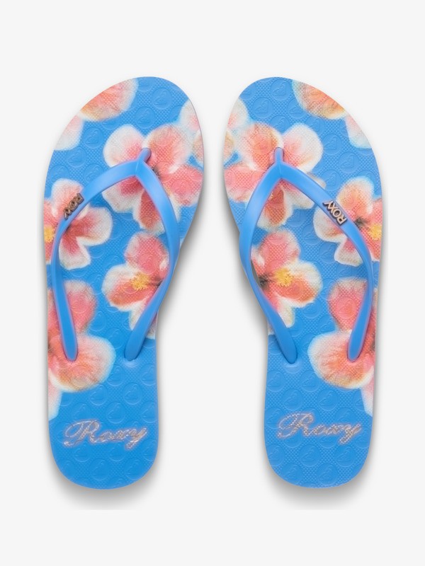 New Viva Printed Tongs Bleu Femme