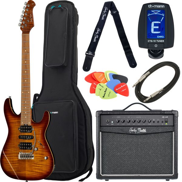 Harley Benton Fusion-III HSH Roasted Bundle