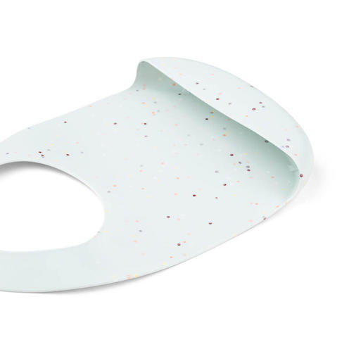 Bavoir Silicone CONFETTI Bleu - DONE BY DEER