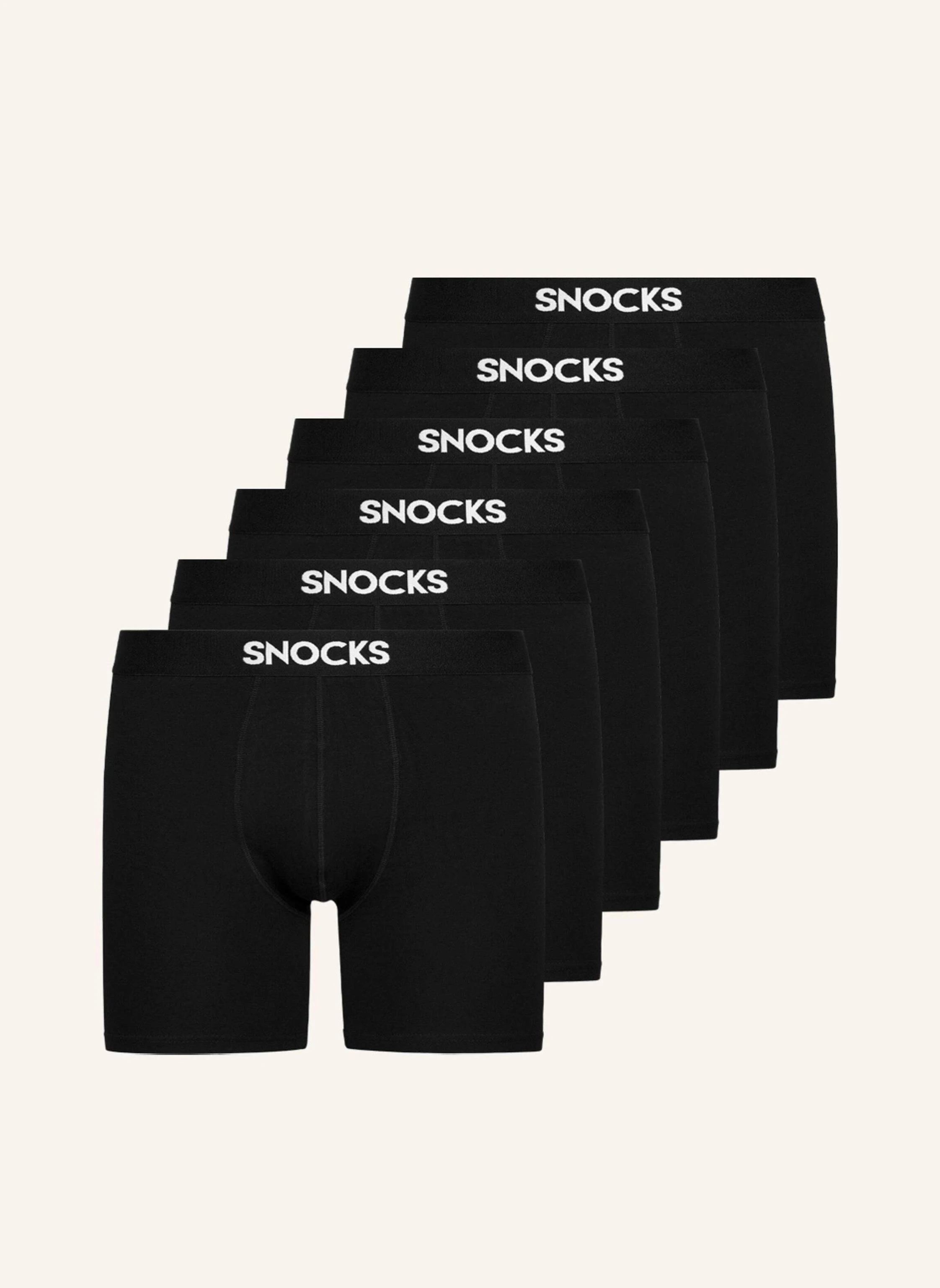 SNOCKS 6er-Pack Boxershorts mit längerem Bein