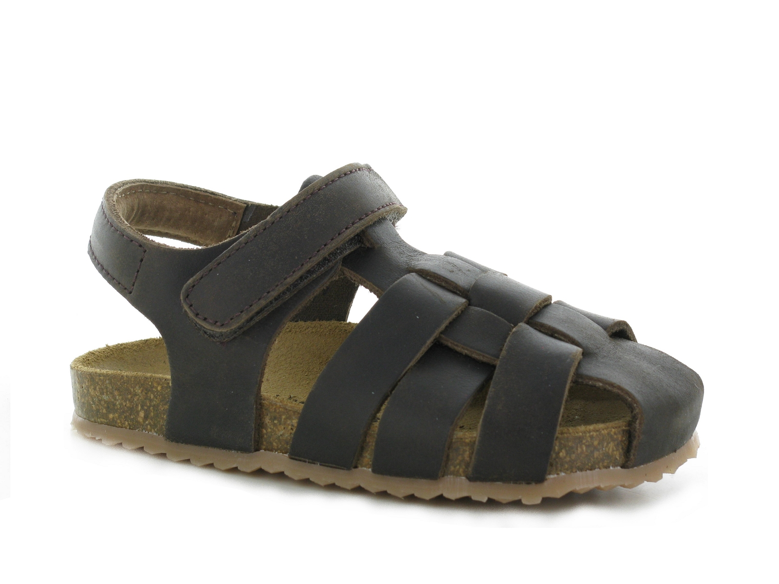 Chili-12056 Cuir gras Marron Fonce
