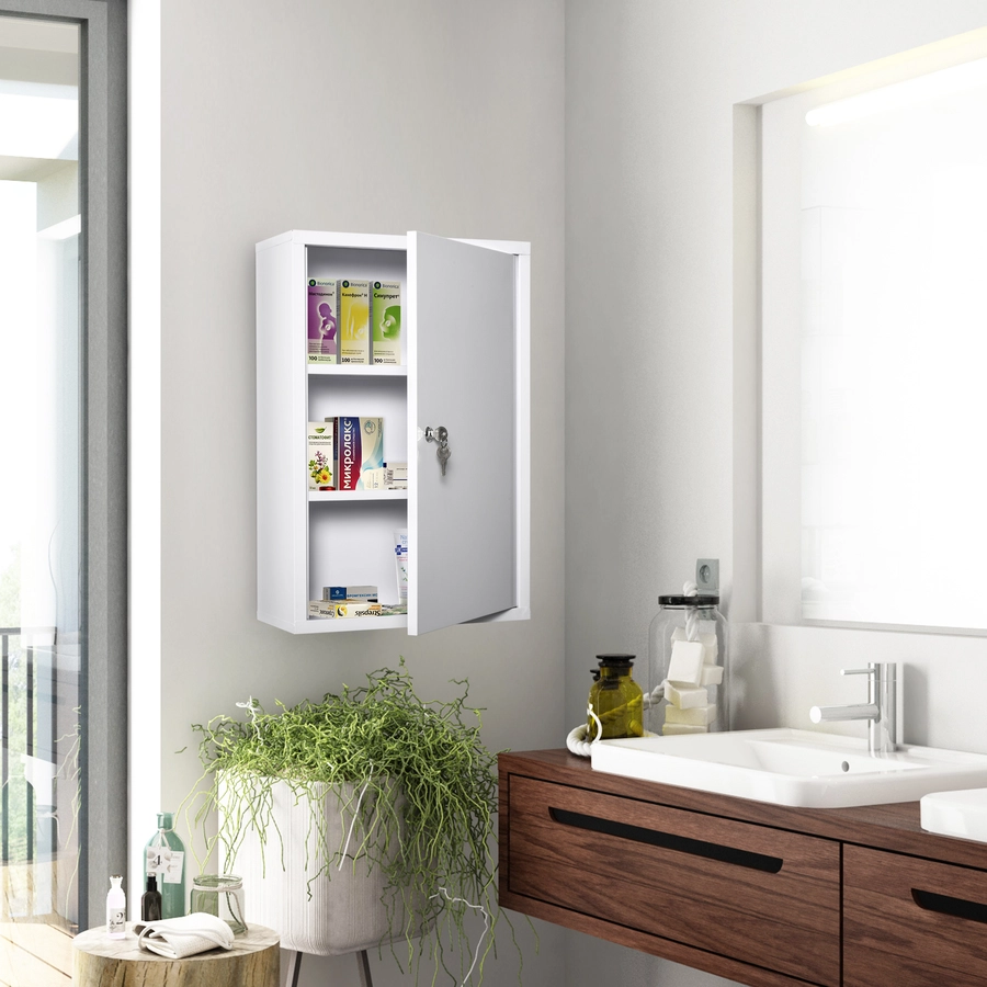 kleankin Medizinschrank weiß