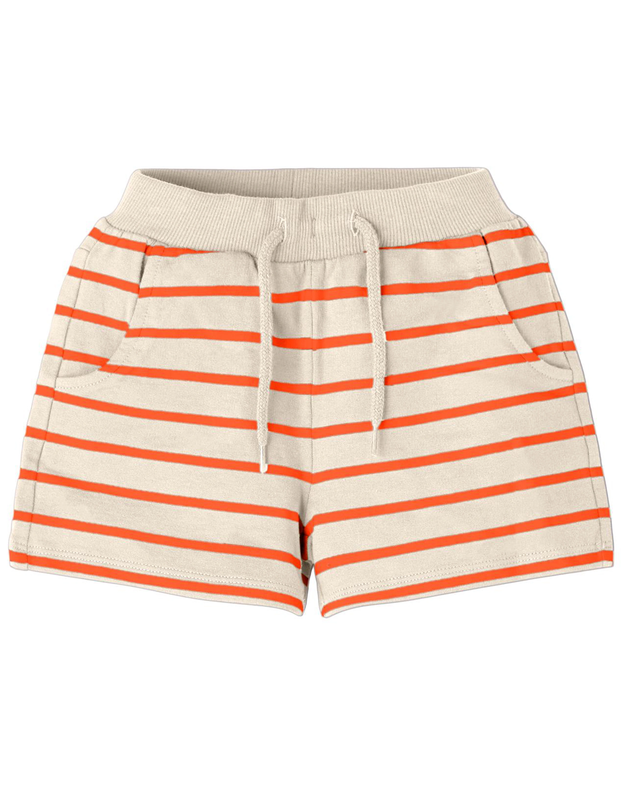 Sweatshorts NMMVIFELIX in white gray/flame