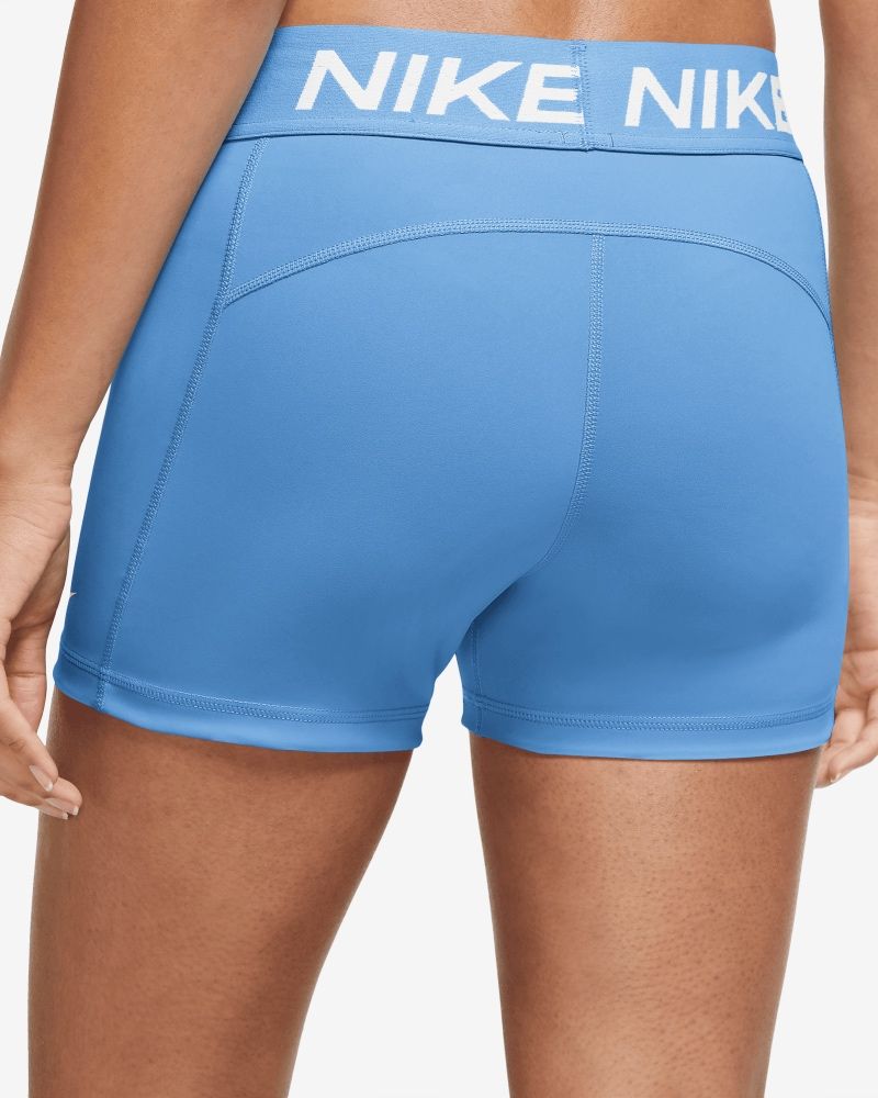 Short Nike Nike Pro Bleu & Blanc pour femme