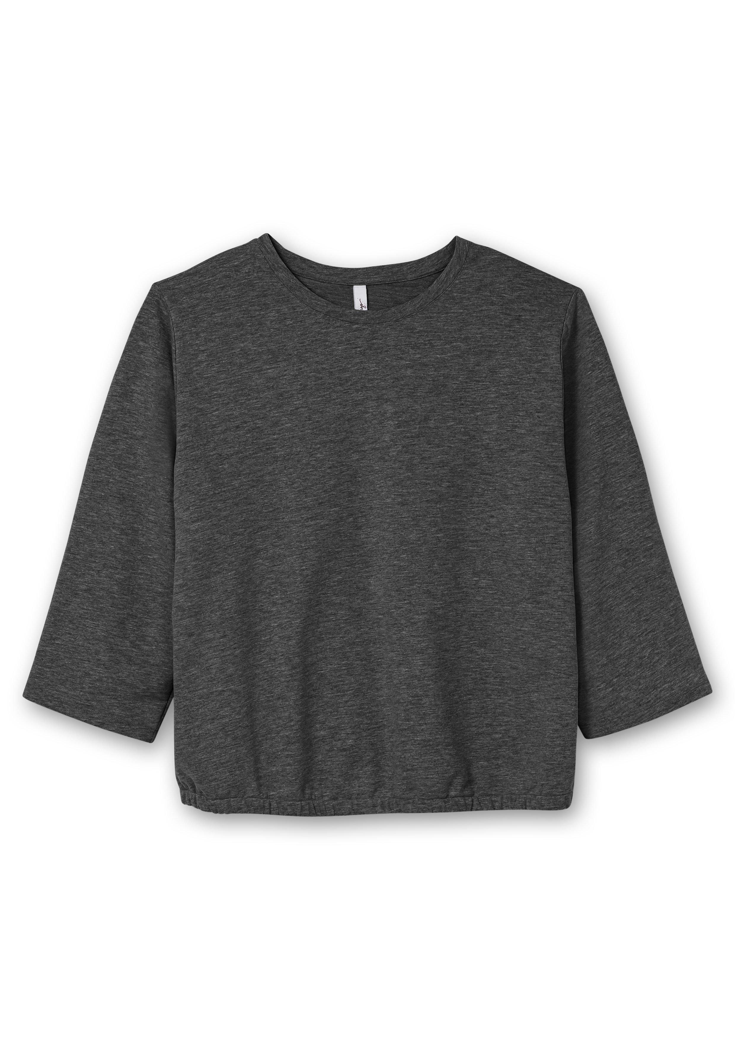 Sweatshirt mit Gummibund und 7/8-Ärmeln