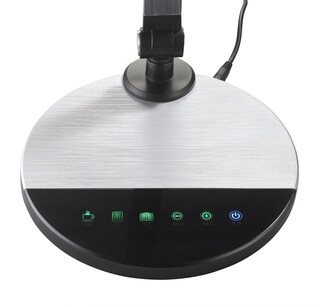 LED Schreibtischlampe EXPECT 90 cm silberfarbig/ schwarz