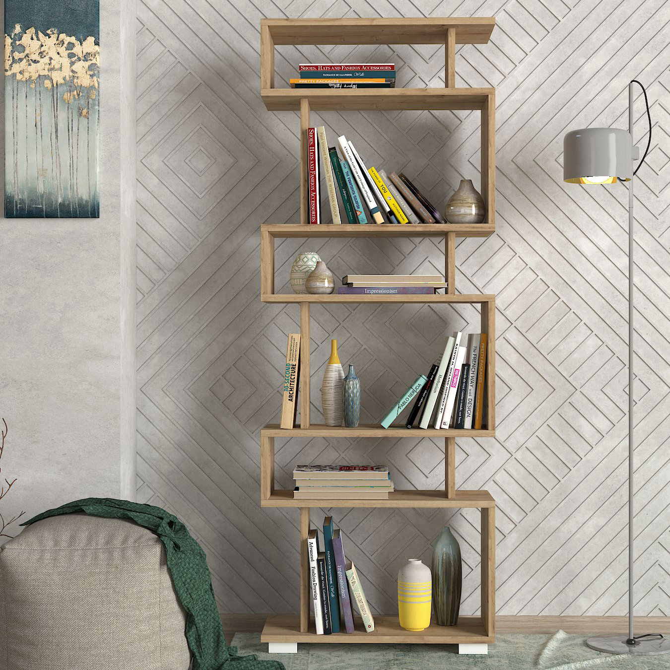 Bücherregal - holzfarben - 60 cm breit