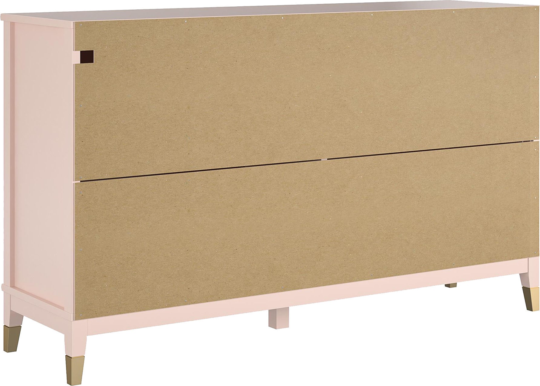 CosmoLiving by Cosmopolitan Kommode »Westerleigh« mit 6 Schubladen, MDF, Beine aus Massivholz, Höhe 85 cm, Breite 145 cm
