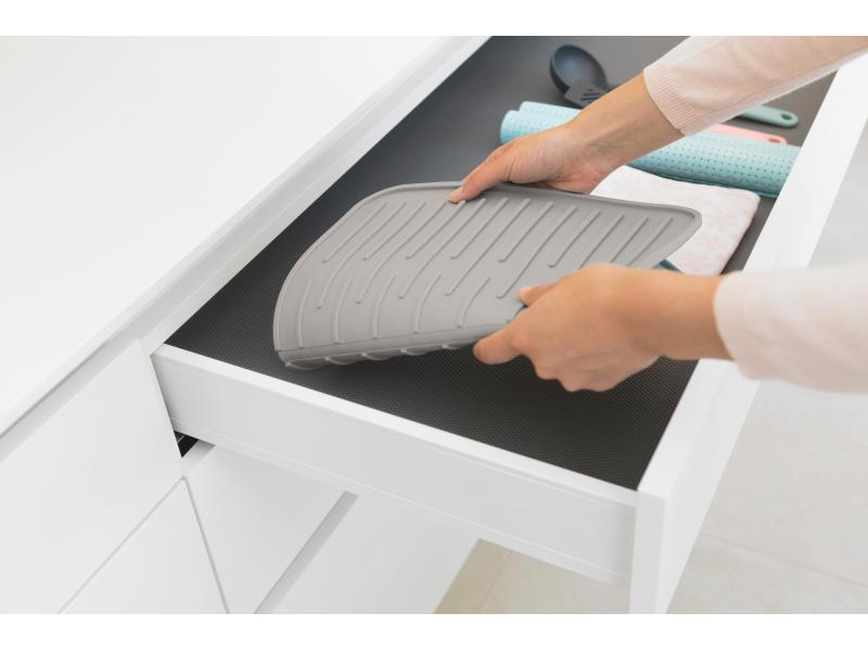 Brabantia Abtropfmatte Sink side Grau Geschirr-Trockenmatte