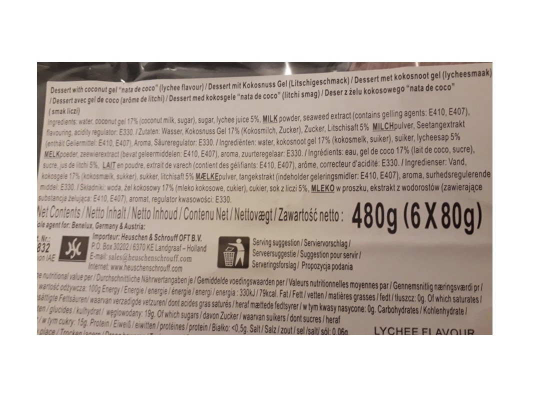 PUDIM DE LICHIA COCON 480G (6 UN)