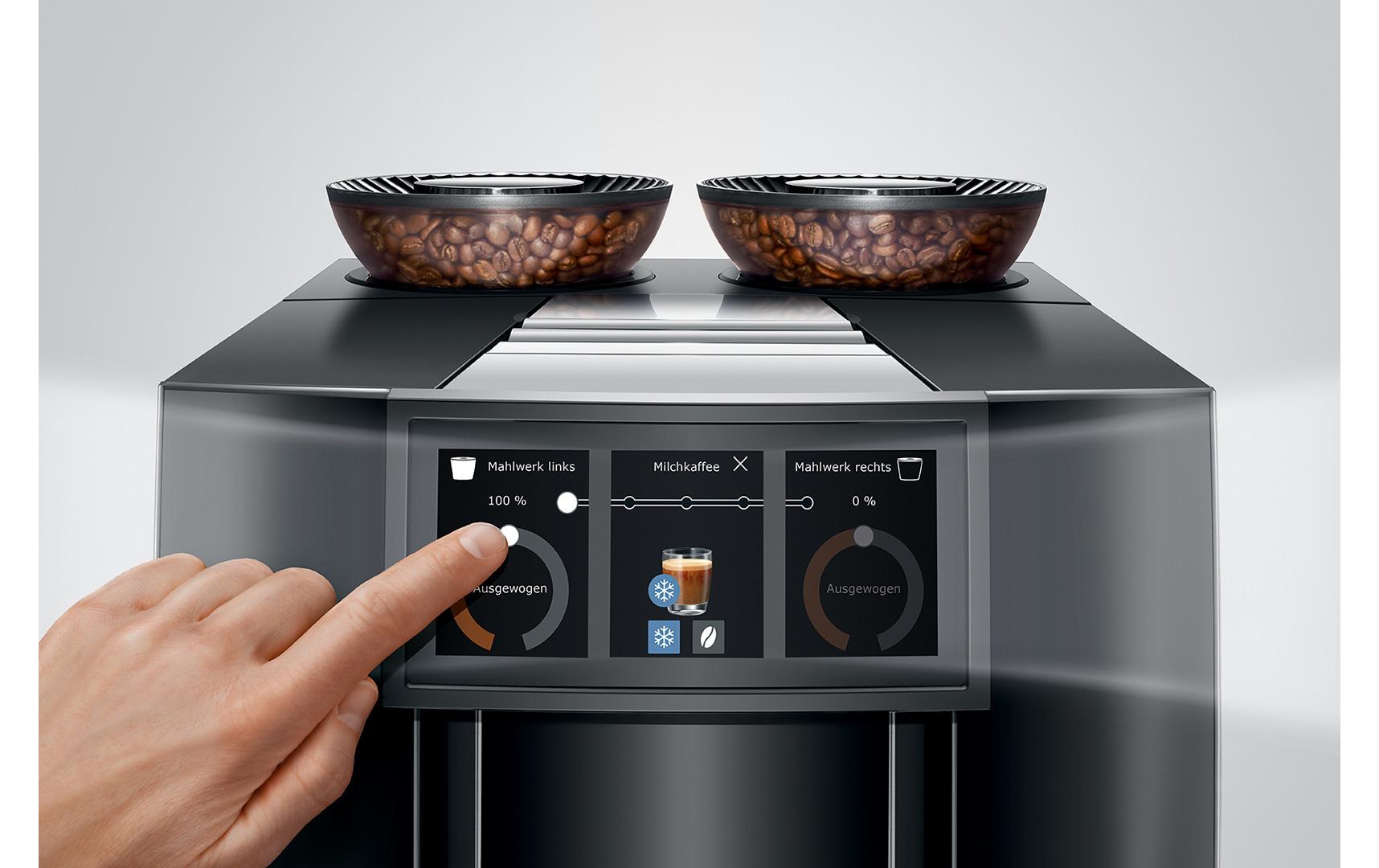 Kaffeevollautomat Giga 10 Diamond Black (SA)<br>Vollautomat für eine grosse Auswahl an Kaffee- und Milchspezialitäten
