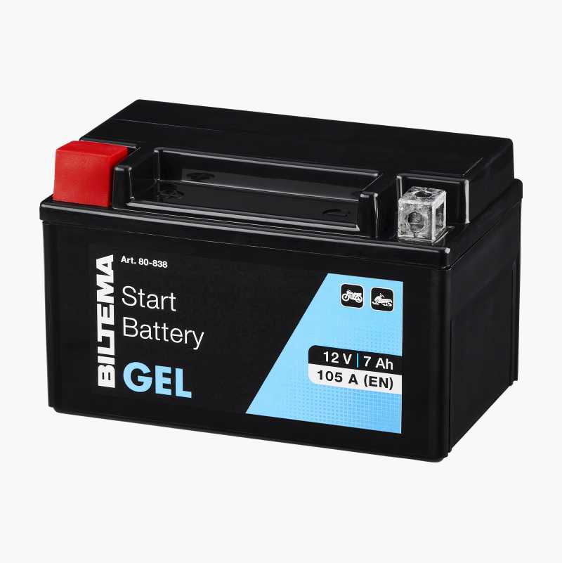 MC-batteri gelé, 12 V, 7 Ah, 151 x 88 x 94 mm