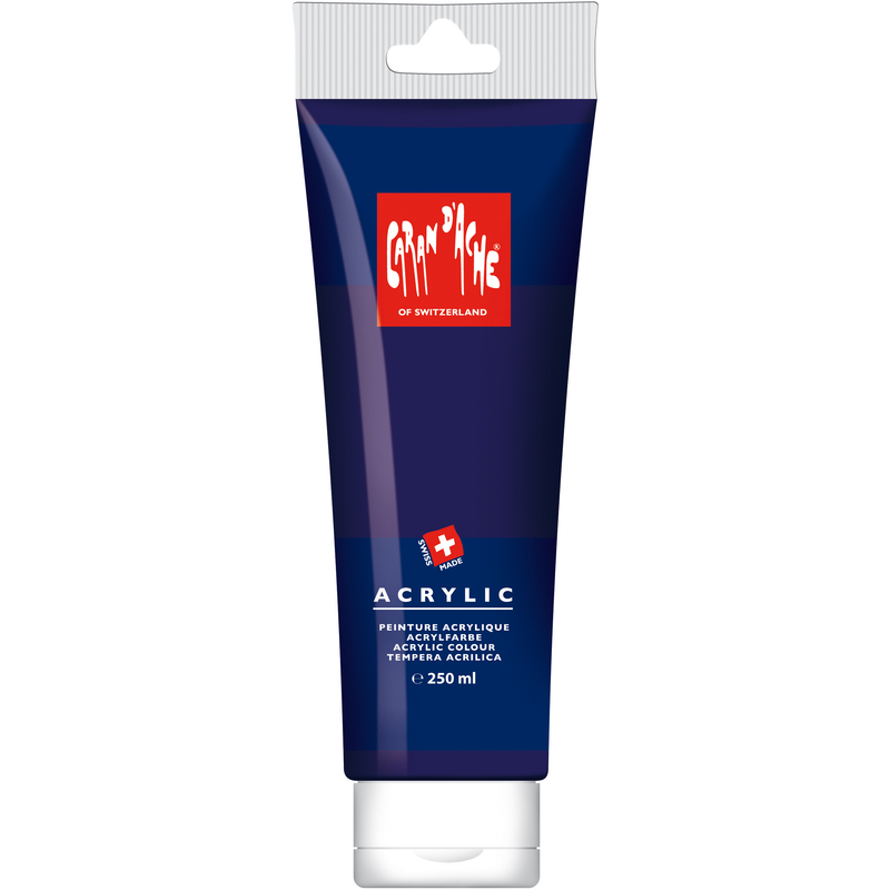 Caran d'Ache Acrylfarbe, 250 ml, violett, 1 Stück
