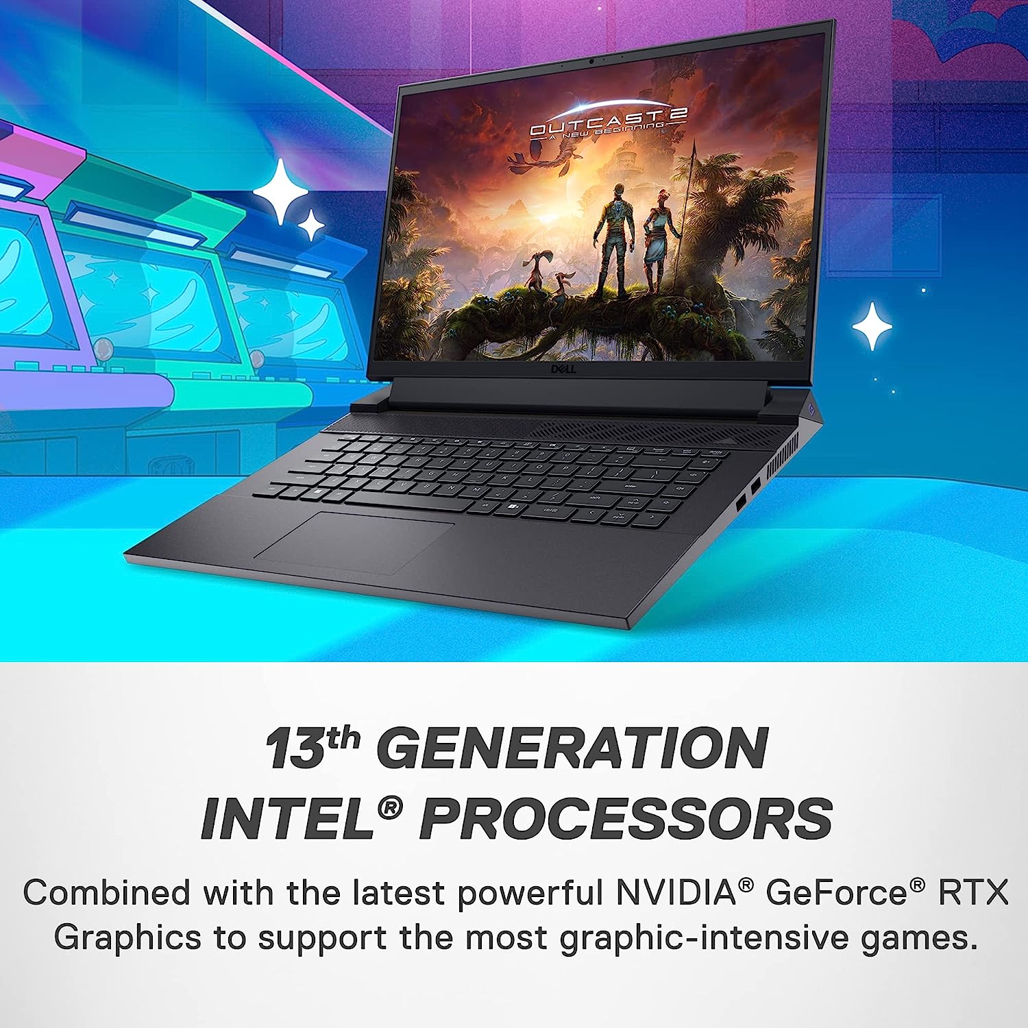Notebook Gamer Dell G16 7630 - Tela QHD+ de 16 polegadas (2560 x 1600) 165Hz 3ms, Intel Core i9-13900HX, 16GB de RAM DDR5, SSD de 1TB, NVIDIA GeForce RTX 4070 8GB GDDR6, Windows 11 Home - Cor: Cinza Metálico