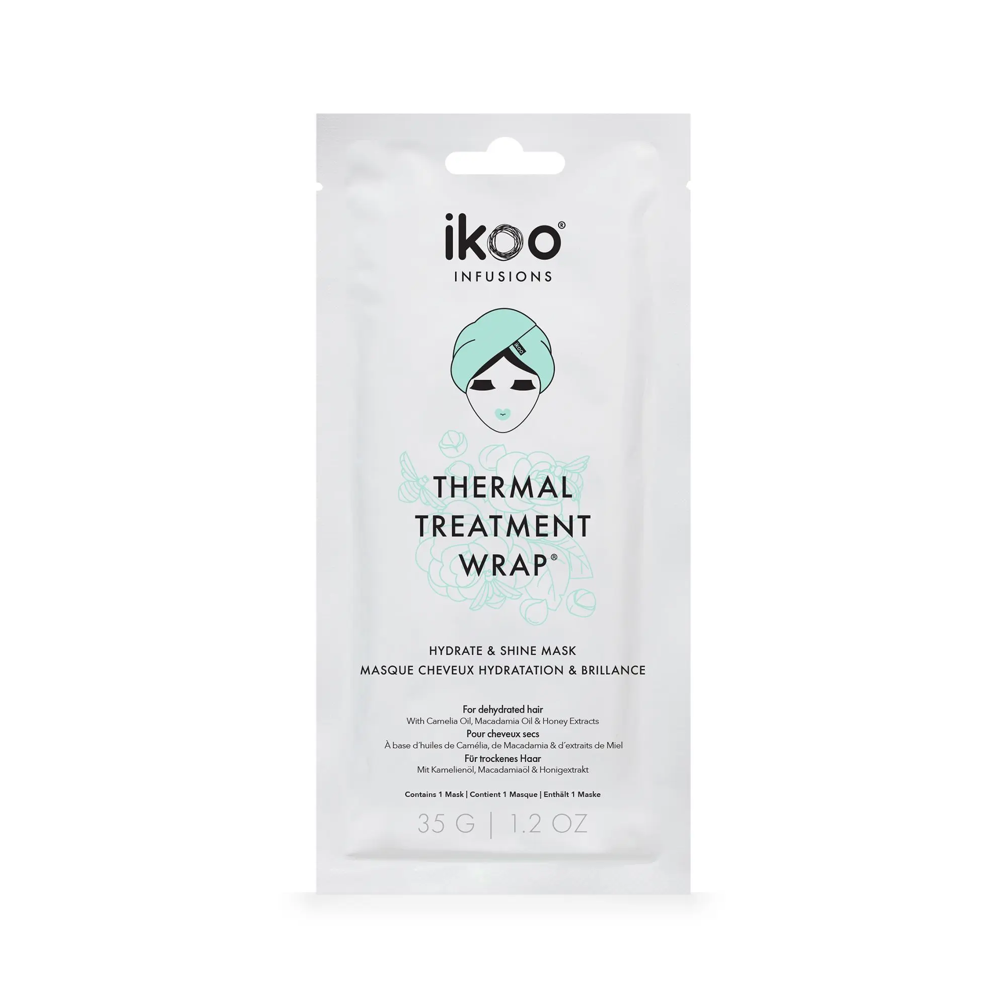 Ikoo - Thermal Treatment Wrap - Hydratation & Brillance Soin cheveux 2-en-1- Ikoo