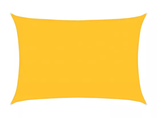 Voile d'ombrage 160 g/m² rectangulaire jaune 5x6 m PEHD