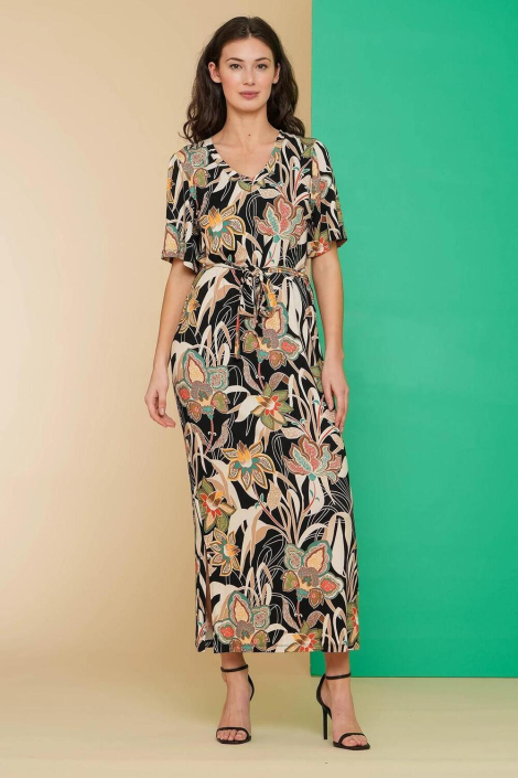 Geisha zwarte dames jurk