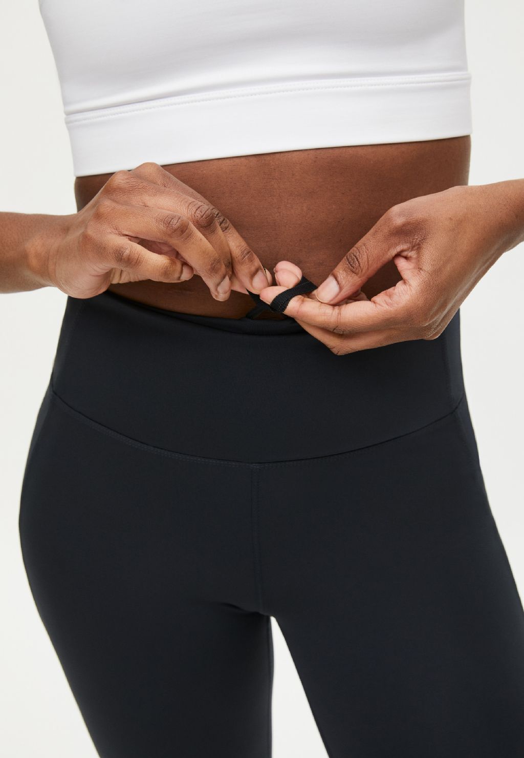 Röhnisch Sleek Logo Hardloopbroek Lang Zwart Dames