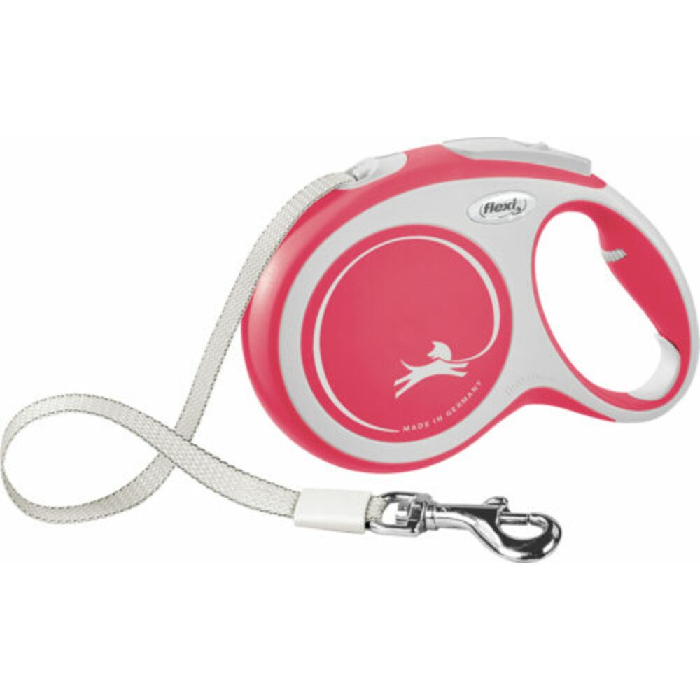 Flexi Rollijn New Comfort Tape 8 mtr tot 50 kg Rood