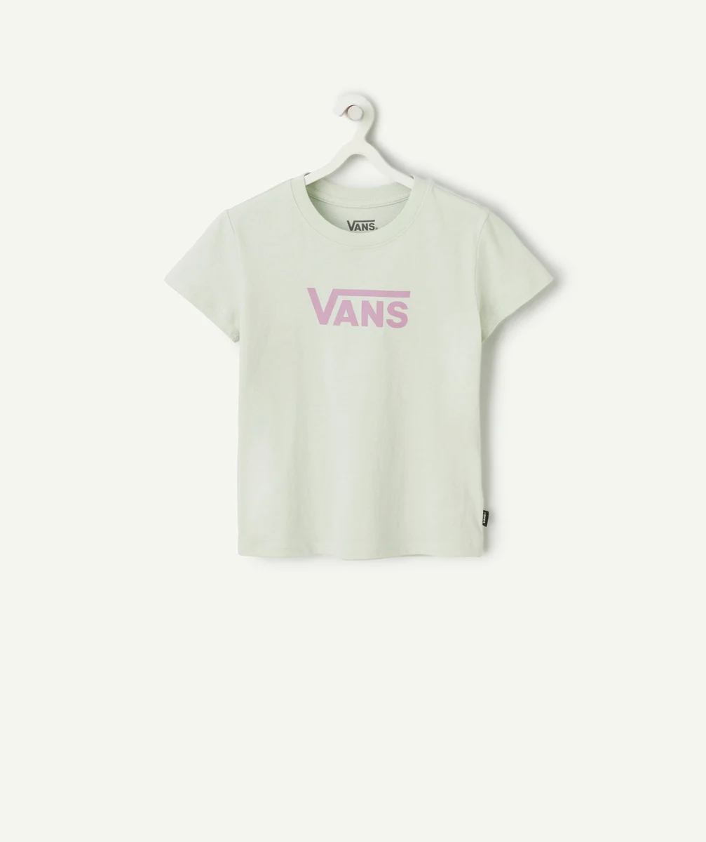 VANST-SHIRT MANCHES COURTES FLYING V CREW VERT ET VIOLET
