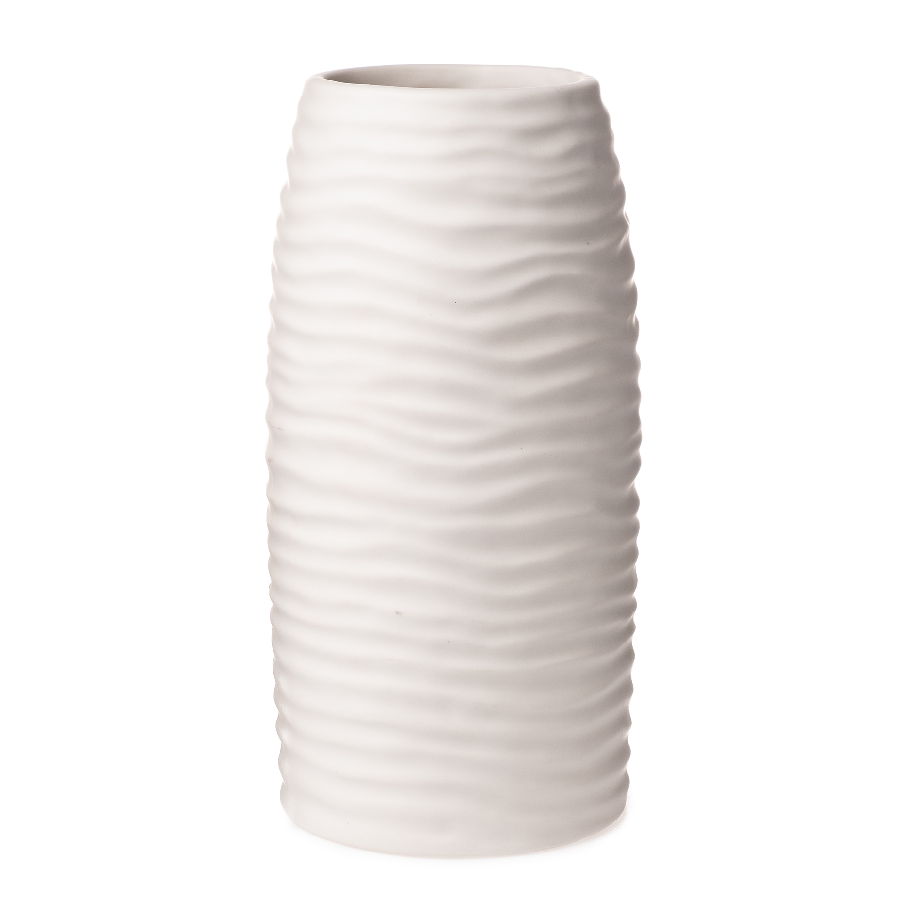 Vase - weiß matt - Dolomit