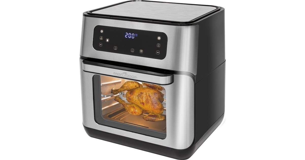 ProfiCookPC-FR 1200 H heteluchtfriteuse  (Roestvrij staal/zwart, 11 Liter)